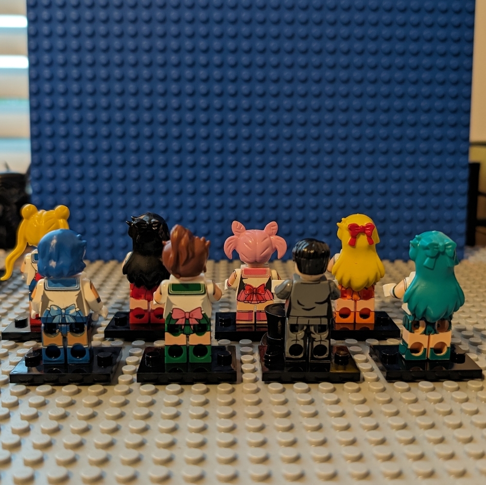 8 Minifigures- Sailor Moon Anime Series TV Show Building Block Toy Action Figure - Picture 5 of 5